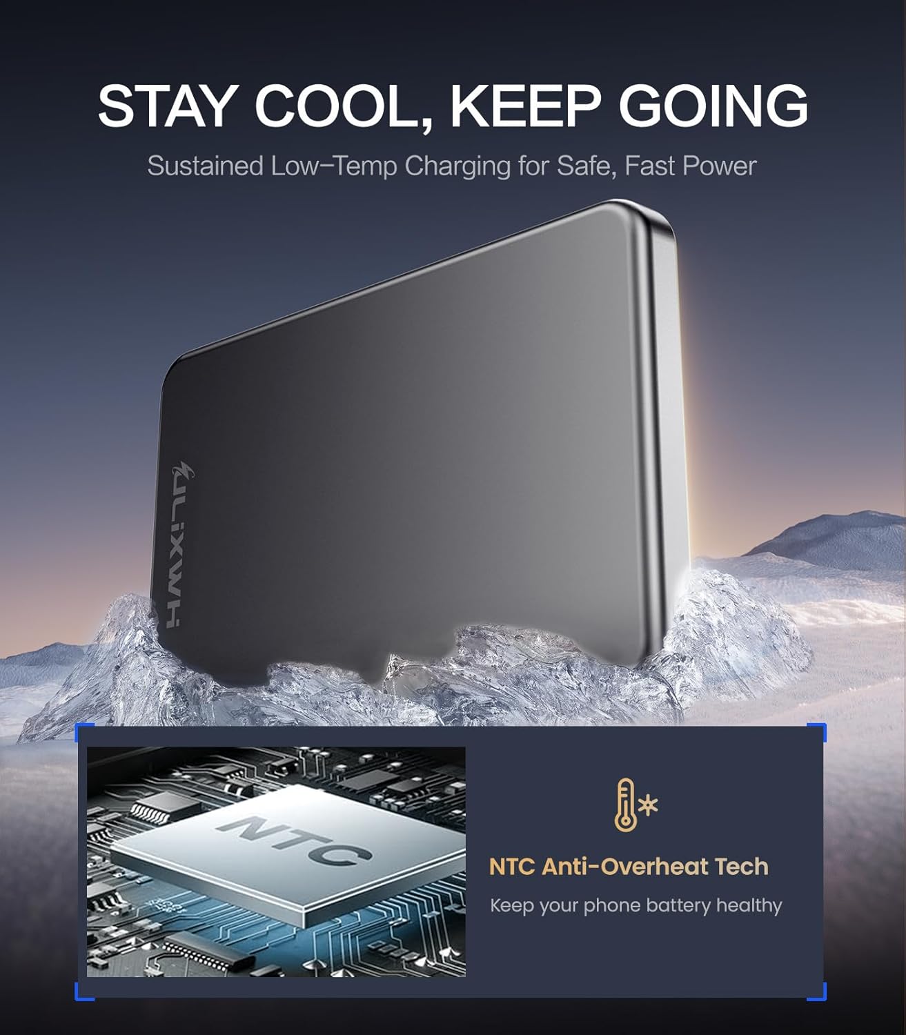 [0.3" Ultra Slim] [Alloy-Made]  for Magsafe Portable Charger for Iphone, 2025 Upgrade 5000Mah Fast Charging Magnetic Power Bank, Wireless Battery Pack for Iphone 17 Air 16 15 Pro Max 14 13, Grey