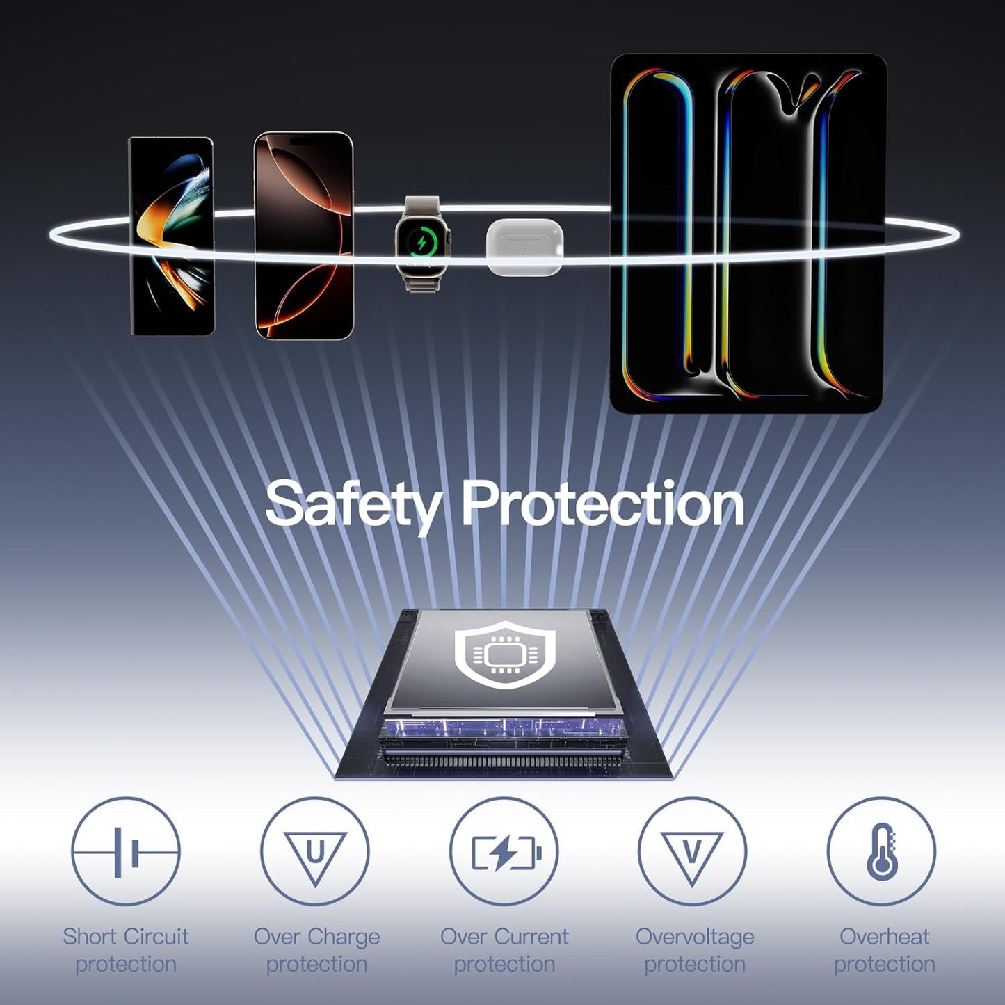 2026 Updated M3 Ultra Slim 0.4'' Wireless Power Bank, 12800Mah Magnetic Portable Charger with Built in Cable and Strap, LED Battery Pack Travel Essentials for Iphone 17/16/15/14/13/12/Pro Max Andriod