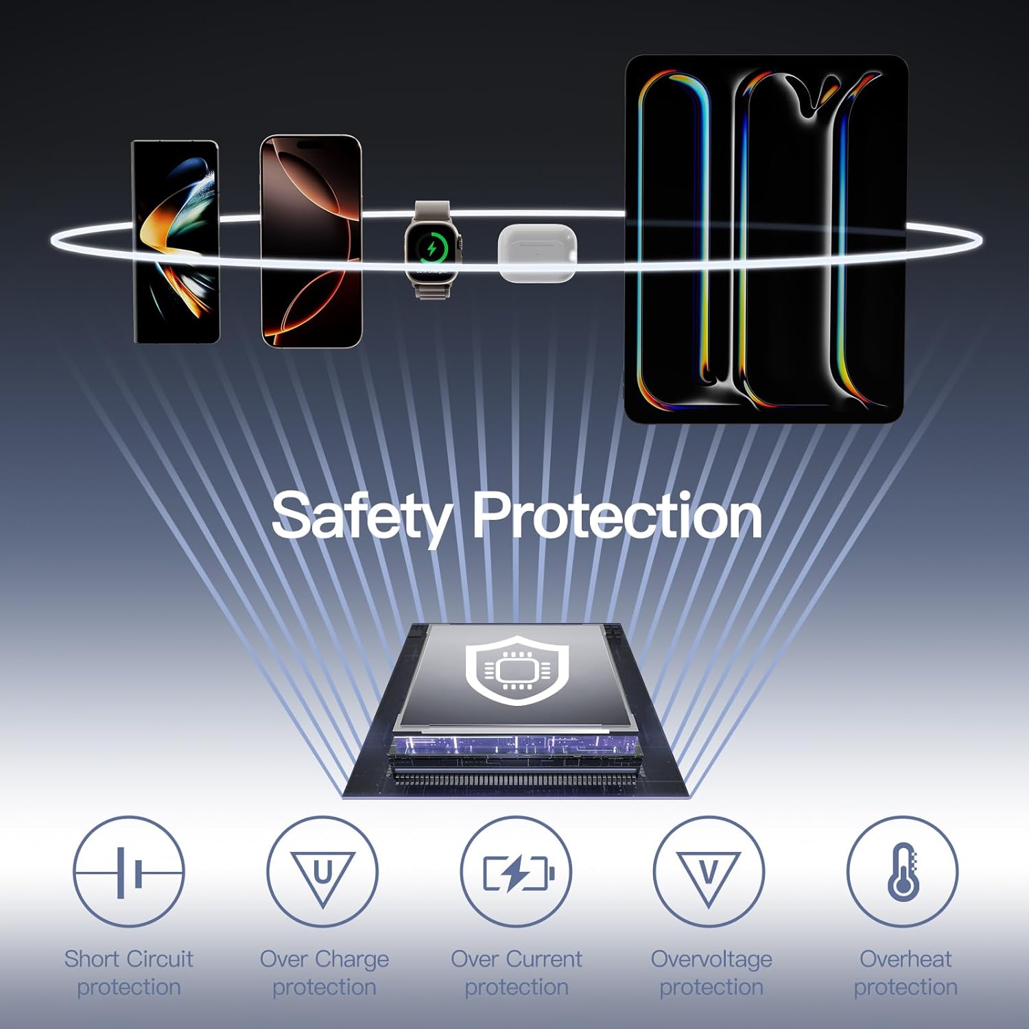 2026 Updated M3 Ultra Slim 0.4'' Wireless Power Bank, 12800Mah Magnetic Portable Charger with Built in Cable and Strap, LED Battery Pack Travel Essentials for Iphone 17/16/15/14/13/12/Pro Max Andriod