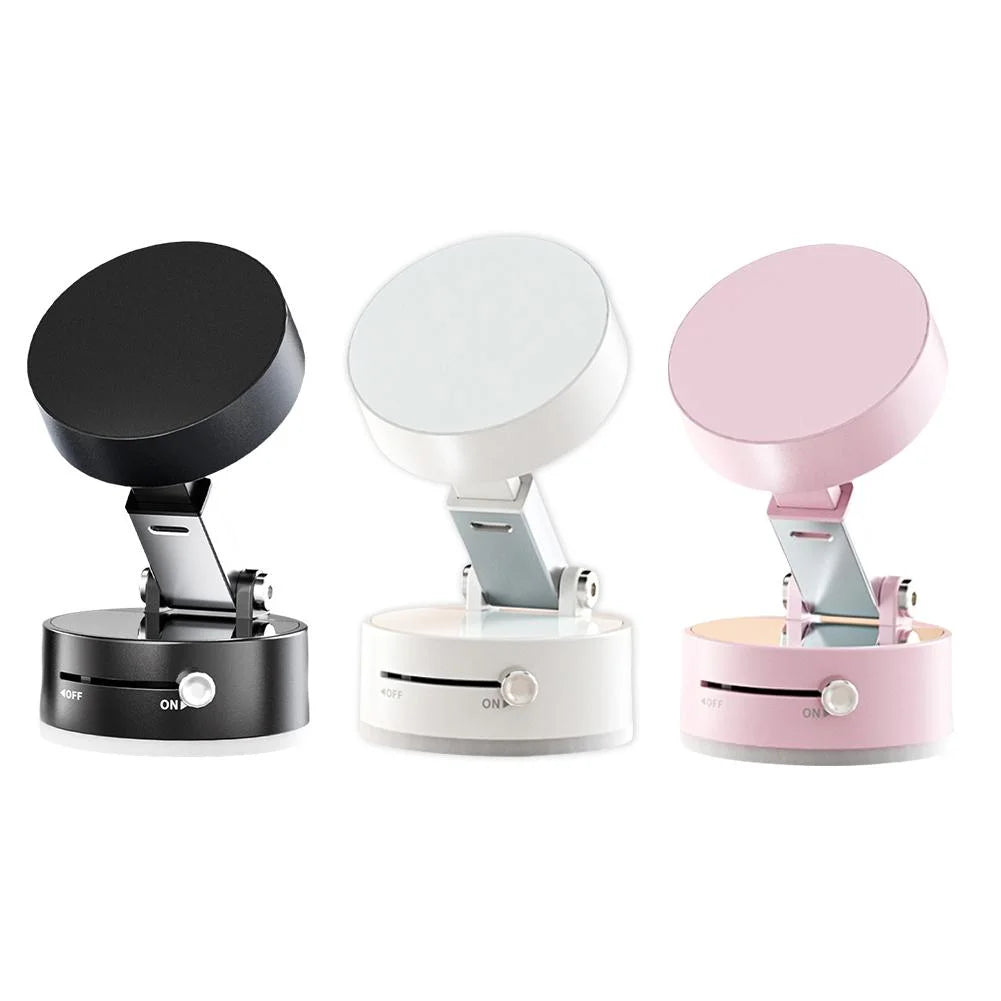 2025 New Vacuum Magnetic Suction Phone Holder, Magnetic Suction Phone Mount, Foldable and Retractable Double-Sided Magnetic Phone Holder, Folding Swivel Stand